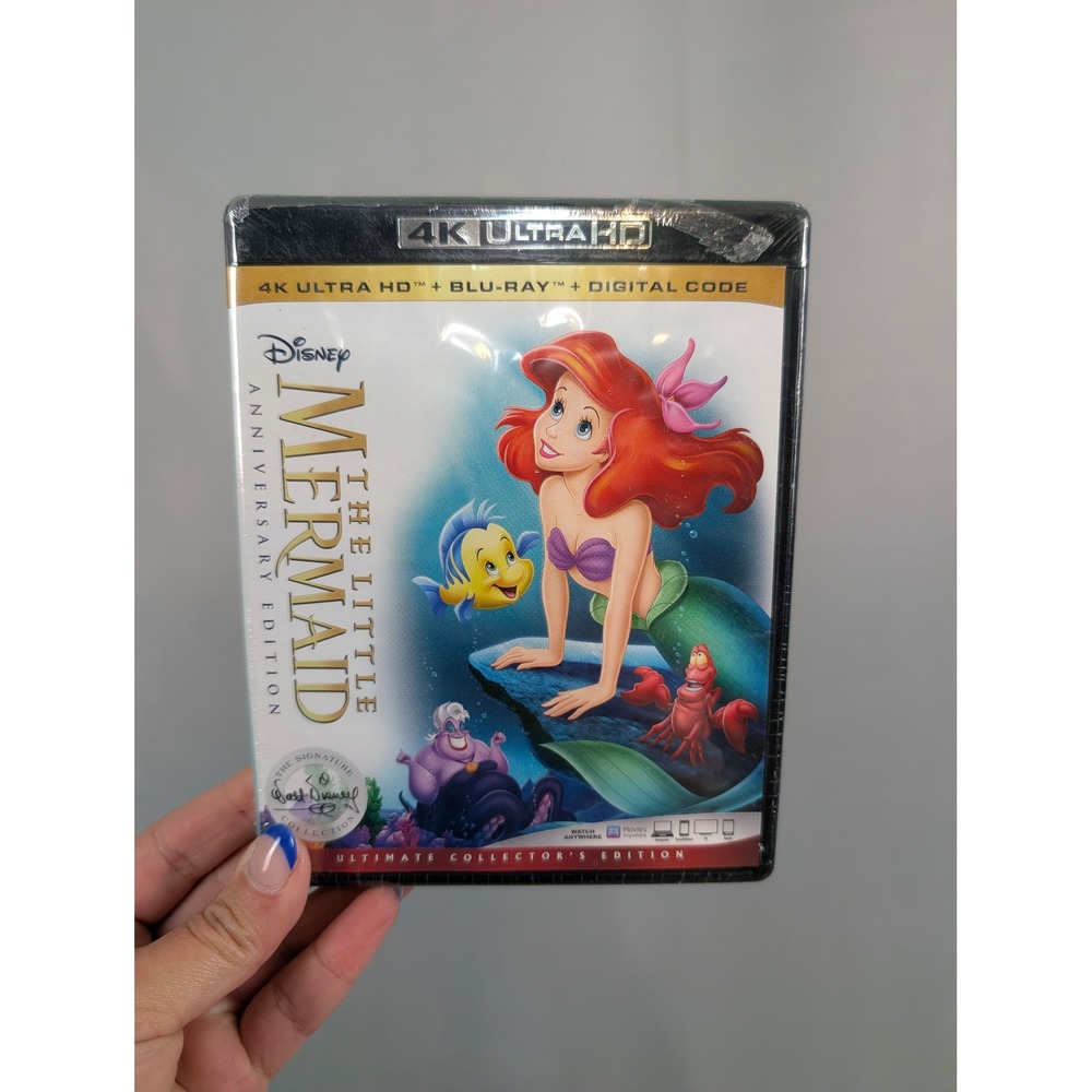 Disney The Little Mermaid 4K UHD Blu-ray Anniversary Edition New
